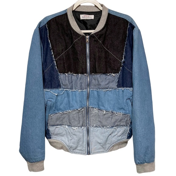 NWOT Lord & Taylor Laboratory Cut Sew Denim Jacket - Picture 1 of 2